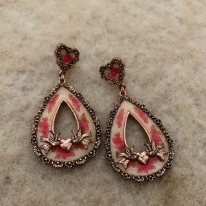 Betsey Johnson Floral Earrings